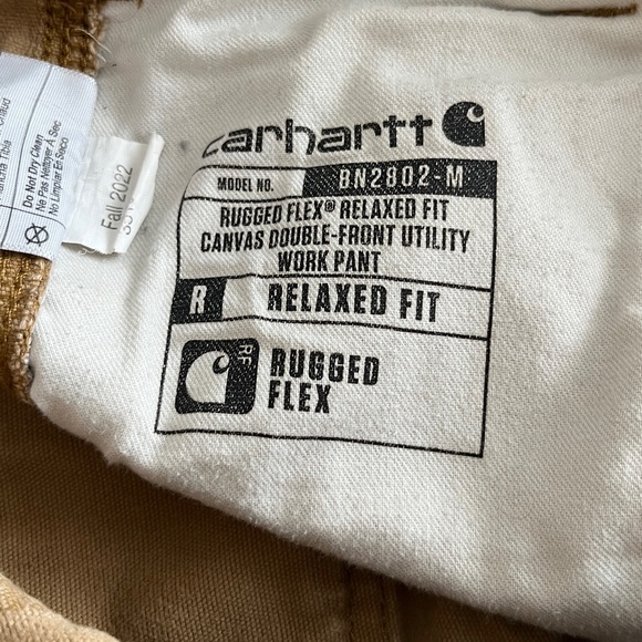 Well Worn Carhartt Men's Double Front Utility Work Relaxed Fit Pants 30x30 - Picture 14 of 16